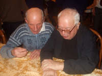 MOSONI MARIO (a SX) DON PIERO TARRINI (a DX) alla festa della banda