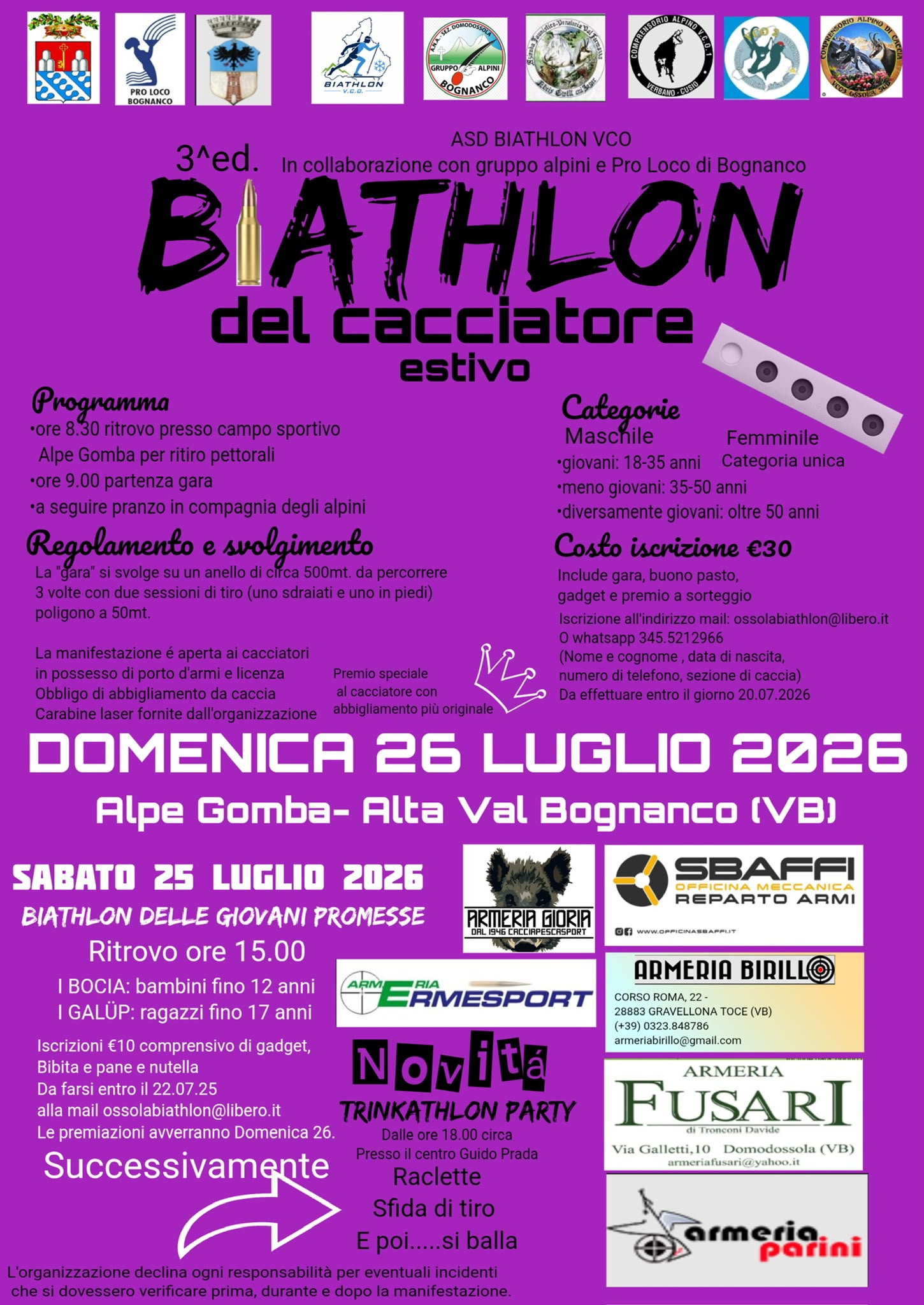 biathlon cacciatore