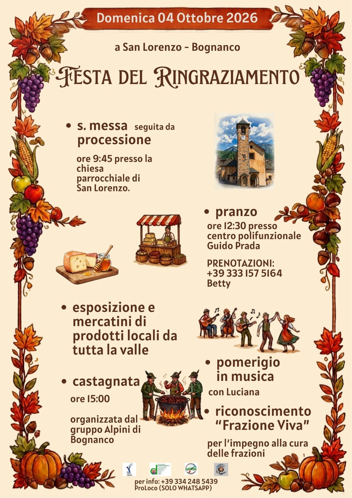 Festa del Ringraziamento 2026